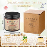 10 Pcs Chaos Coordinator Gifts Candles Christmas Chaos Coordinator Scented Candles Gifts 3.5 Oz Thank You Scented Soy Wax Inspirational Jar Candle For Coworkers Employee Boss Teacher (Tawny)