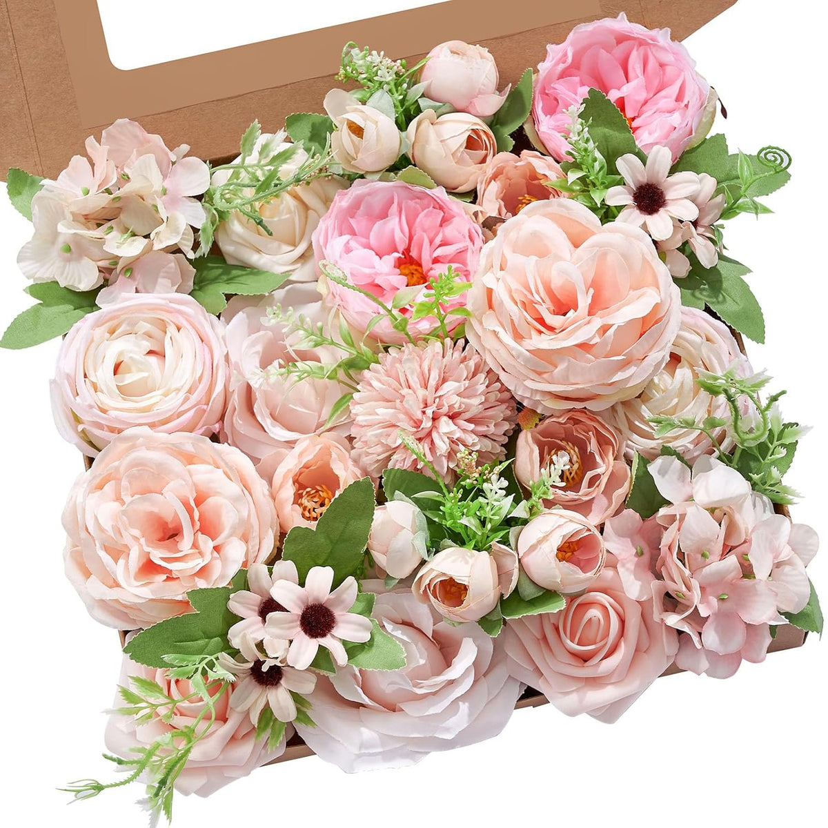 Artificial Flowers Pink Flowers Fake Silk Flowers Wedding Cake Flowers For Wedding Bouquets Table Centerpieces Spring Decor Party Baby Shower Decoration