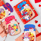 Valentine'S Day Cards For Kids, 48 Pack Happy Valentines Day Gnomes Mason Jar Cards With Treat Bags For Boys Girls Toddler School Class Classroom Exchange Party Favors(Candy Not Included)