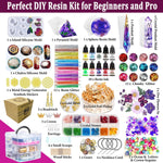 Resin Kit - Complete Resin Kits And Molds Set, 125Pcs Resin Jewelry Making Kit For Beginners With Sphere, Pyramid, Crystal Molds & Epoxy Supplies For Diy Crafts