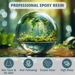 1 Gallon Epoxy Resin, Epoxy Resin Kit, Crystal Clear Epoxy Kit, No Yellowing Self-Leveling Deep Pour Epoxy Resin High-Glossy Casting Perfect For Crafts, Table Tops(0.5 Gallon X 2)