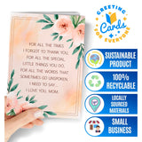 Birthday Card For Mom From Daugther Or Son - Sweet Heartfelt Mother'S Day Card - Happy Birthday - Thank You Appreciation To My Mom Greeting Cards - Sentimental For All The Times Moms