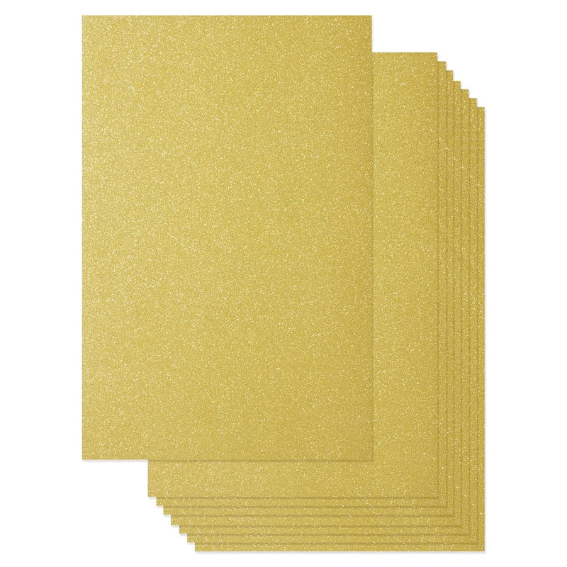 24 Sheets Gold Glitter Paper Cardstock For Diy Crafts, Card Making, Invitation