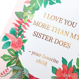 Funny Mothers Day Card From Daughter Son | Cute Happy Birthday Card For Mom | Adult Dirty Humorous Mother’S Day Appreciation Card | More Than My Sister Card