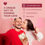 Love & Valentine Card, Handmade Bamboo Valentine'S Cards, Valentines Day Cards For Her, Wife, Adults,Valentines Day Card Wife, Valentines Gifts, Valentine Day Gift Him, Love In Heart