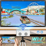 1080P Mini WiFi Projector, Portable, Outdoor, iOS/Android/PC, HDMI/USB