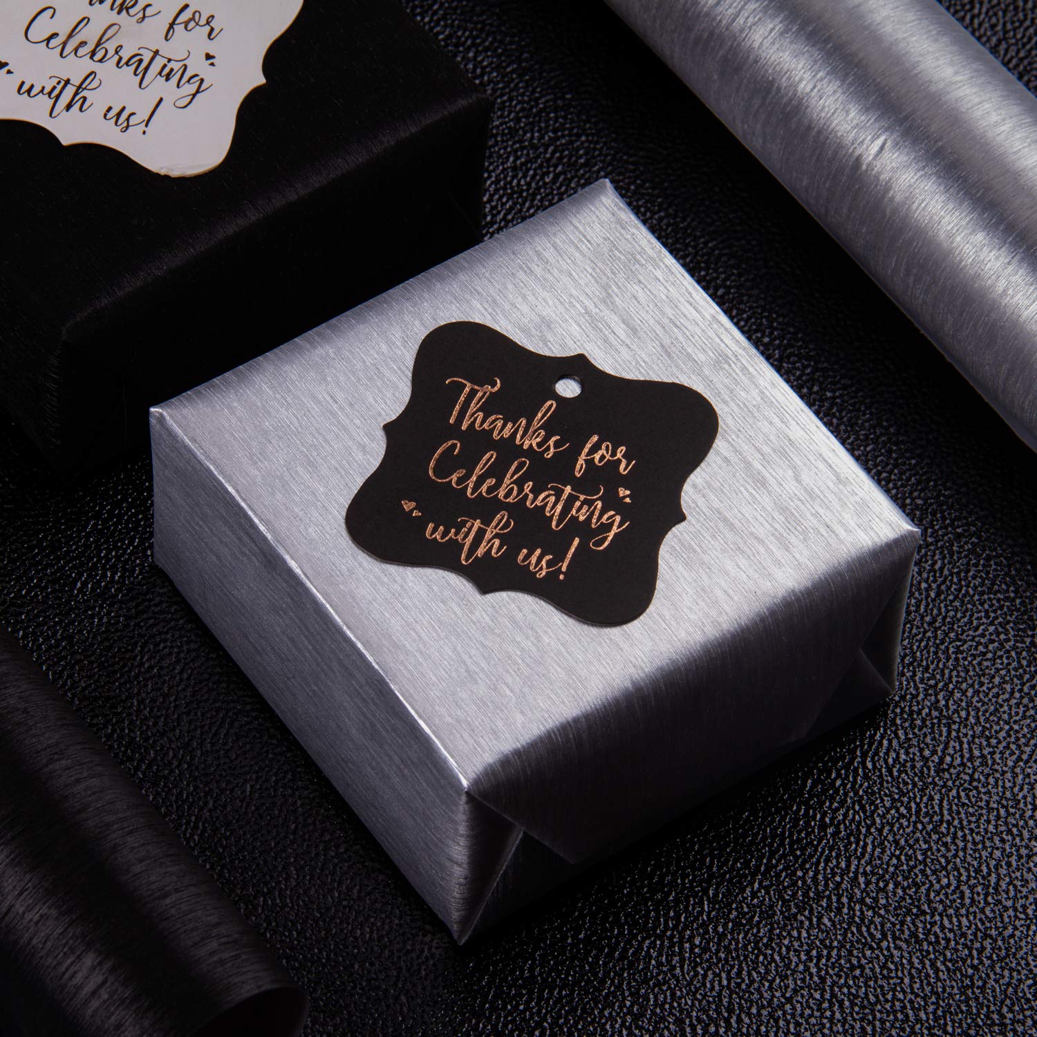 Wrapping Paper Roll - Mini Roll - 17 Inch X 16.5 Feet - Silver With Metallic Shine For Birthday, Holiday, Wedding, Baby Shower