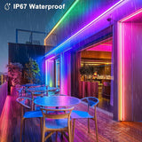 16.4Ft Smart RGB IC Neon Rope Light App Remote Music Sync Waterproof DIY Strip Lights