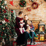 Wooden Christmas Banner Santa Sleigh And Reindeer Wood Banner Pre-Assembled Rustic Bunting Garland Sign Celebration Hanging Decorations For Xmas Party Supplies Home Decoration