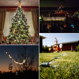 C9 Light Strand 100 Ft For E17 Socket-12’’ Spacing, Christmas Light Stringer With 100 Sockets For Indoor Outdoor Wedding