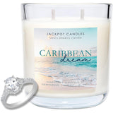 Caribbean Dream Candle With Ring Inside (Surprise Jewelry Valued At 15 To 5,000 Dollars) Ring Size 6