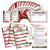 Christmas Friendly Feud Game For Family Activity, Christmas Ice Breaker Party Games For Game Night, Winter Holiday Party Supplies, Feud Trivia Quiz Cards -Gm01