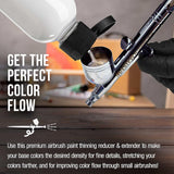 4-Ounce Airbrush Thinner Reducer And Extender Base For Acrylic Paints - Airbrush Paint Thinner, Reduces Viscosity, Improves Flow, Thins Acrylic Pouring Paint