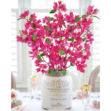 3Pcs Bougainvillea Artificial Flowers 37.4In Long Stem Silk Bougainvillea Floral Branches Fake Plants And Flowers Bouquet For Home Garden Party Wedding Centerpiece Vase Decor(Fuchsia)