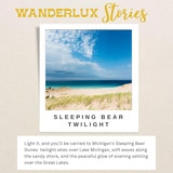Sleeping Bear Twilight Soy Candle – Michigan Collection – Hand-Poured In Usa, Sage, Oakmoss, Amber, And Citrus, Brass Tin With Lid, 6.5 Oz