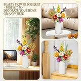 Flowers Bouquet Building Set, 1070Pcs Artificial Plant Flower Kit Toy For Adults Kids Women Her, Wildflower Botanical Collection, Home Decor Gift For Birthday, Christmas, Valentines (No Vase)