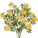 Artificial Yellow Flowers 29.5 Inch Long Stem Locust Flower Stems Faux Silk Sophora Japonica Blooms For Home Decor Wedding Centerpieces Wreath Farmhouse Floral Arrangements