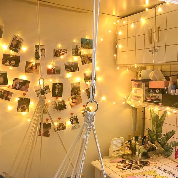 33FT 100 LED Fairy String Lights Indoor Outdoor Waterproof Warm White Plug In Twinkle Lights with 8 Modes Memory Function for Bedroom Classroom Dorm Patio Garden Christmas Decor