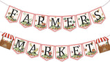 Farmers Market Birthday Party Banner, Vegetable Farmer'S Party Decorations For Kids Produce Stand Baby Shower Farmer'S Market Photo Backdrop