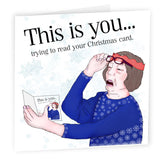 Funny Christmas Cards For Her, Bad Eyesight Card, Rude Christmas Card For Mum, Funny Cards, Cheeky Card Wife, Joke Card Mum, Funny Gift