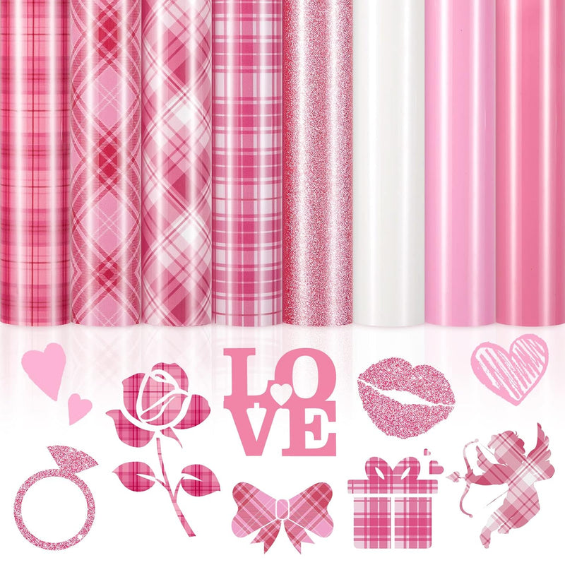 Valentine'S Day Heat Transfer Vinyl Wedding Season Pink Series Htv Iro