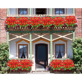 Artificial Daisy Flowers 6 Bundles, Uv Resistant Fake Silk Flowers, No Fade Greenery Shrubs Plants For Garden Farmhouse Porch Wedding Indoor Outdoor Home Decor (Red)