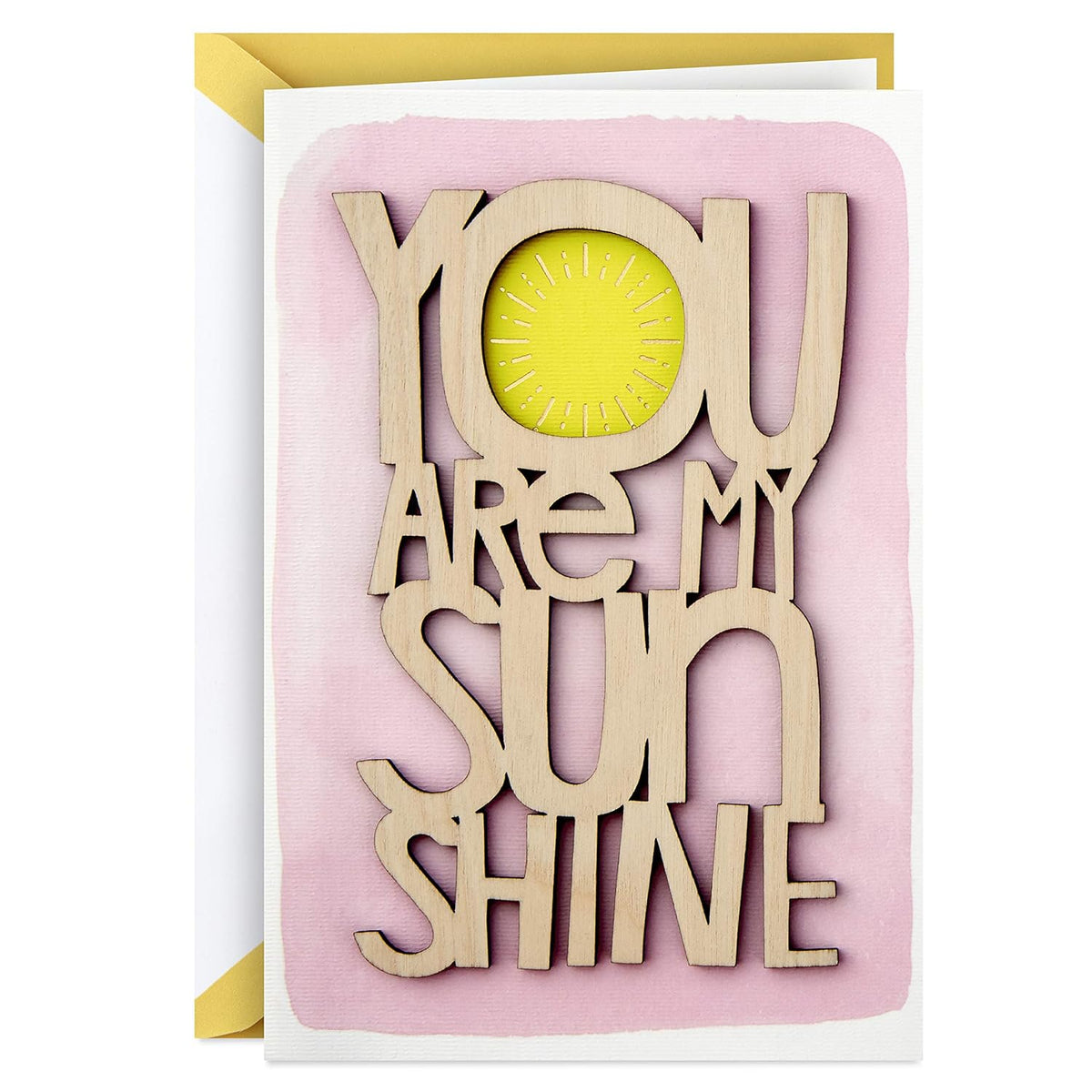 Hallmark Signature Mothers Day Card (You Are My Sunshine Wood Lettering) (799MBC1007)