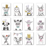 24 Pack Whimsical Animal Greeting Cards Blank Inside 12 Cute Forest Creature Designs For Kids Birthdays Baby Showers And Everyday Occasions