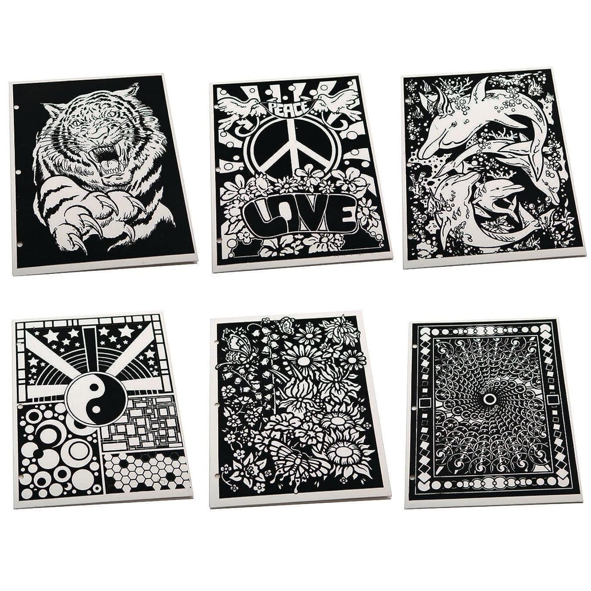 Velvet Art Folders (Pack of 6)