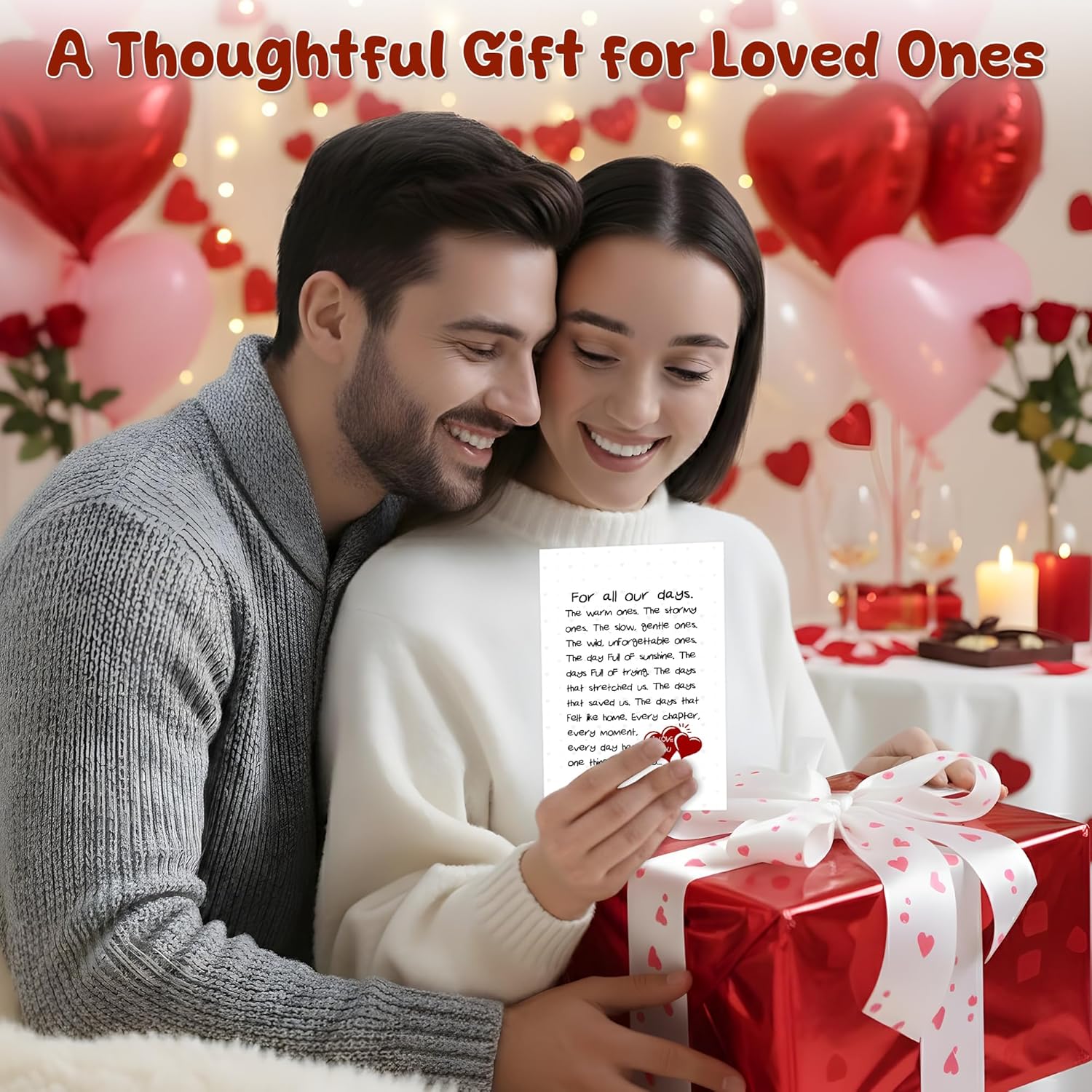 1Pcs I Love You Card Valentines Day Cards For Wife Her Girlfriend Fiance Woman Husband Boyfriend Men I Love You Card Romantic Valentines Cards Anniversary Birthday Mothers Day Valentine Gift For Women Men