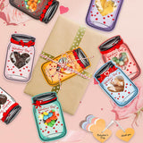 Valentines Cards For Kids Classroom - 48 Pack Mason Jar Valentines Day Cards Funny Valentine Gifts Cards For School Exchange Party Favors (Candy Not Included)