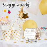 Diaper Party Game Set - Boho Cow - 50 Pcs Diaper Raffle Tickets,1 Wooden Sign & 1 Iron Stand, Gender Neutral Baby Shower Game Kit For Newborn, Party Favor - A06