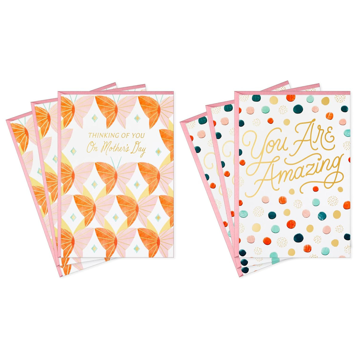 Hallmark Mothers Day Cards with Envelopes, Pack of 6 (Thinking of You)