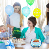 Diaper Party Game Set - Sky & Clouds - 50 Pcs Diaper Raffle Tickets, 1 Wooden Sign & 1 Iron Stand, Gender Neutral Baby Shower Game Kit For Newborn, Party Favor & Supplies - A05