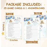 Baby Shower Games, Baby Shower Feud Games Cards, Gender Reveal Party Decorations, Baby Announcement, Baby Shower Ideas, Party Favors Supplies, 25 Game Cards With 1 Answer Card - A03
