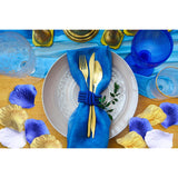900 Pack Mixed Royal Blue Gold White Silk Wedding Flower Rose Party Centerpieces Wedding Confetti Table Scatters Christening Baby Boy Shower Decoration Favor
