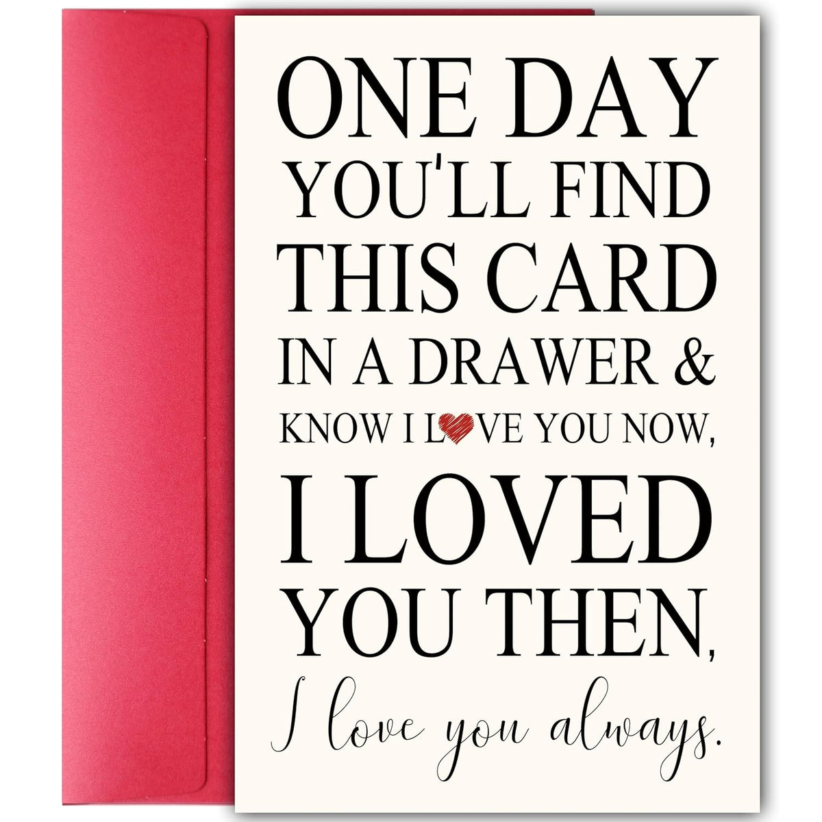 Romantic Love Card For Him Her, Heartfelt Anniversary Or Valentine’S Day Greeting, Emotional Keepsake Card For Husband, Wife, Boyfriend, Or Girlfriend