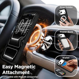 Magnetic Silicone Case Compatible with iPhone 18 Pro and iPhone 17 Pro Black Protective Cover