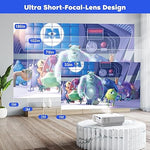 Mini Projector w/ Tripod, Portable, 1080P, Compatible with TV Stick, Phone