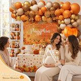 Fall Little Pumpkin Baby Shower Decorations Kit - A Little Pumpkin is On The Way Party Supplies