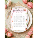 30Pcs Strawberry Baby Shower Games, Pink Gingham Berry Find The Guest Bingo Game, Gender Reveal Game, Berry Sweet Baby Shower Decorations