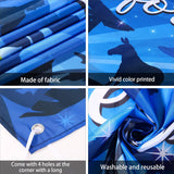 Christmas Nativity Banner Outdoor Decorations Jesus Religious Christmas Banner For Fence Outside Large Nativity Scene Yard Sign For Garden Xmas Party, 118 X 24 Inches