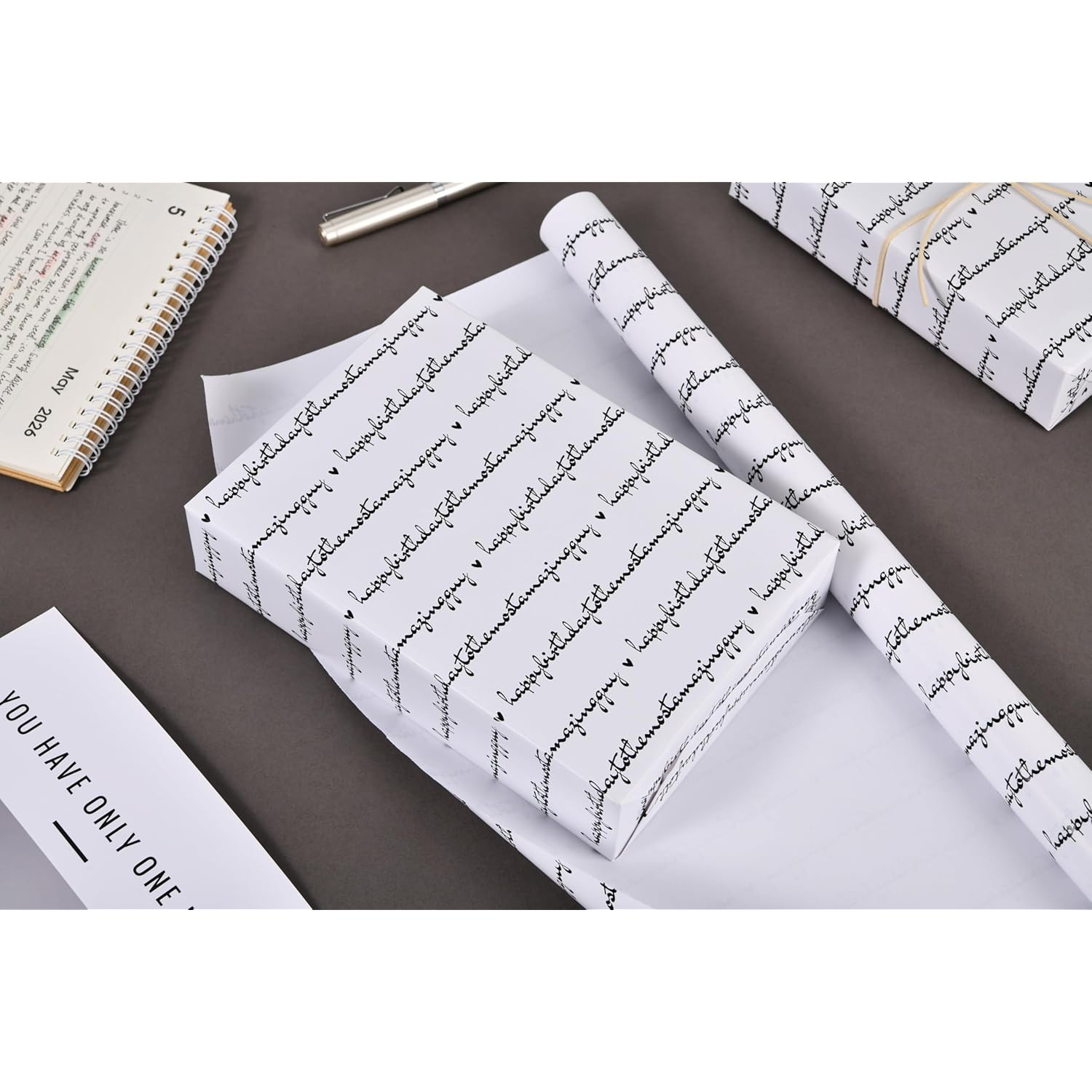 Birthday Wrapping Paper - 17" X 16.5 Feet Roll - Happy Birthday To The Most Amazing Guy Gift Wrap For Man