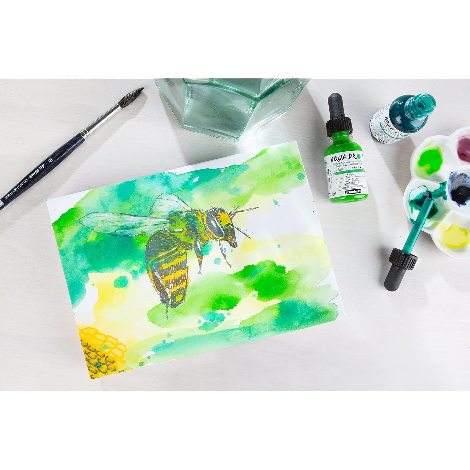 - Aqua Drop, Liquid, Pigment-Based Watercolorcolour, Ruby Red In 30 Ml Pipette Bottle, 224360034, For Watercolorpainting, Urban Sketching, Calligraphy, Handlettering, Lightfast