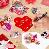 28 Pack Pet Cat & Dog Charm Valentine'S Card & Keychains Set For Kids School Classroom Exchange Gift Boys Girls Party Favors (28 Cards,28 Keychains,28 Envelopes, 42 Stickers)