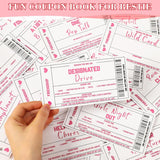 Best Friend Coupon Book For Bestie - Best Friend Birthday Gifts For Women, 20 Fun Friendship Vouchers + 10 Blank Wild Cards - Friendship Galentine'S Day Gifts For Bff, Sister