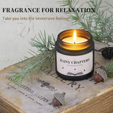 Rainy Chapters Scented Jar Candle - 100% Soy Wax Aromatherapy Candle With Juniper & Cedar Notes, Long-Lasting Fragrance For Home, Relaxation Romantic Ambience (4Oz, 20-Hour Burn Time)
