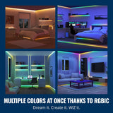 - Bundle - Rgbic Led Strip 5M Plus 2 60W A19 Color Bulbs - Control With Voice Or App + Activate With Motion - Matter Compatible