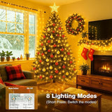 16FT 50 LED Fairy Lights Battery Operated Warm White String Lights with Timer 8 Modes USB Mini Twinkle Lights for Bedroom Wedding Decor