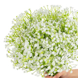 60Pcs Babys Breath Artificial Flowers, Baby Breath Flowers Artificial Bulk, Fake White Gypsophila Babies Breath Real Touch Flowers For Wedding Bouquet Floral Arrangement Party Home Decor